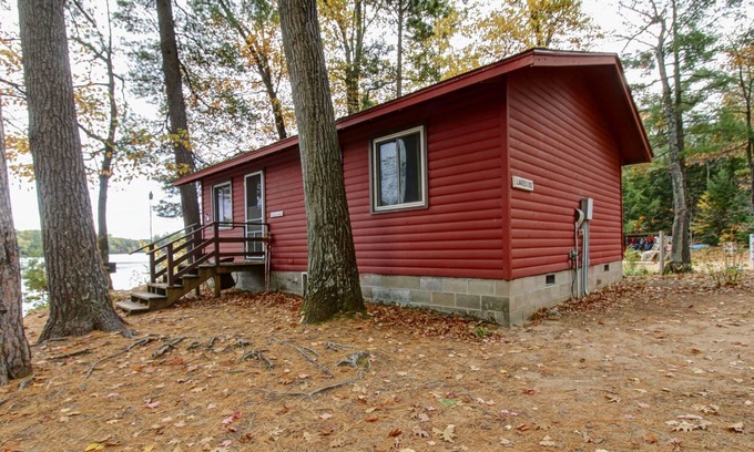 Lac du Flambeau Cabin | Wisconsin Northwoods Lakeside Cabin w/private dock. On the water! Pet Friendly!