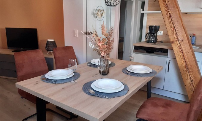 Rottingen Apartment | Wohnung Bacchus mit Überdachtem Balkon