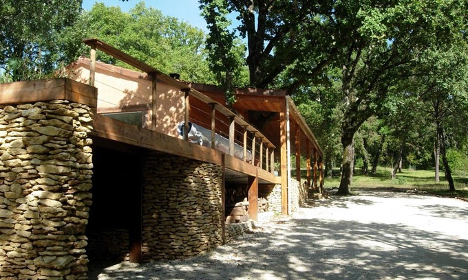 Aubas Cottage | Wooden house with private pool and Wifi, pets allowed