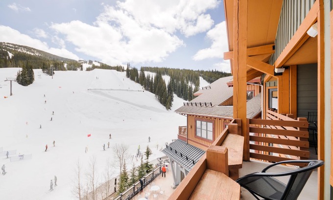 Copper Mountain Condo | X-Large Balcony View of Half Pipe and Mountain! Steps from American Eagle Lift!