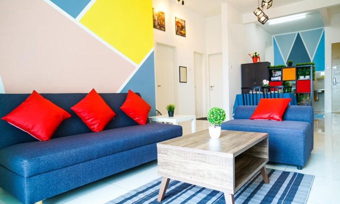 Bandar Puchong Jaya Apartment | 阳光100 @ Cozy puchong sky.pod IOI mall for 8-10pax