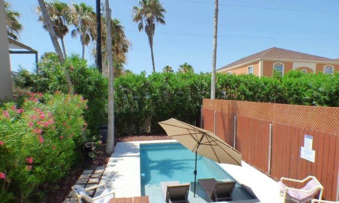 South Padre Island House | Your Own Private Pool, Backyard, and BBQ