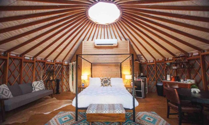 Dripping Springs RV Rental | Yurt 1 · Yurt In The Trees, Dripping Springs Jewel!
