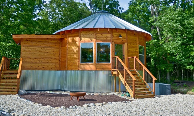 Stockwell Cabin | Yurt inspired Cabin at The Queen & I Homestead