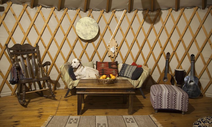 Amirim Ski Chalet | Yurt located in a little oak grove