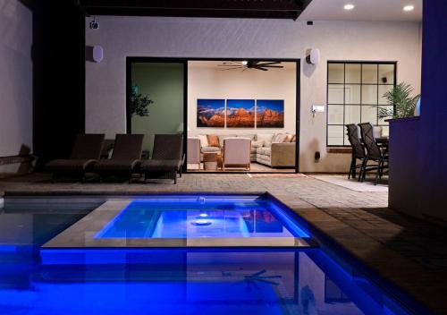 Hurricane House | Zion Red Villa at Sand Hollow with Private Pool and Hot Tub