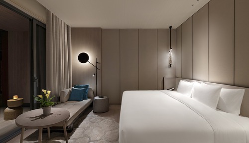 Standard Room, 1 King Bed, Bathtub, Mountain View (Lingfeng Mountain Vw Outdoor Bathtub)
