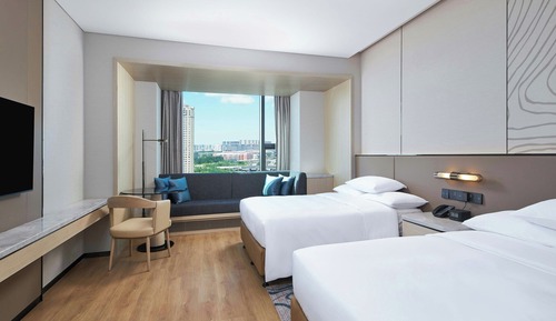 Premier Room, 2 Double Beds, City View