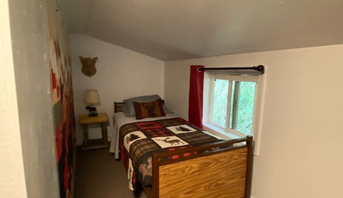 4 person cabin, private bathroom, Reindeer Roadhouse, Yurt Village Location