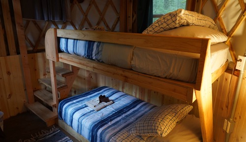 4 Person Yurt, Shared Bathroom, Sealion Shanty, Yurt Village Location