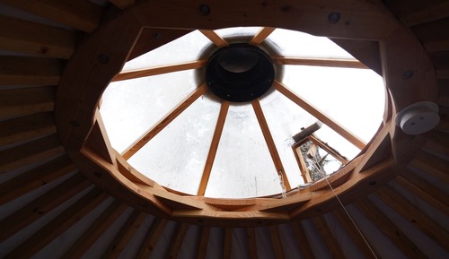Queen Yurt, Shared Bathroom, Puffin Pad, Yurt Village Location