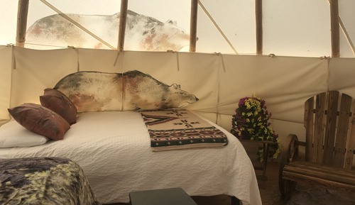 Tent, Multiple Beds, Mountain View