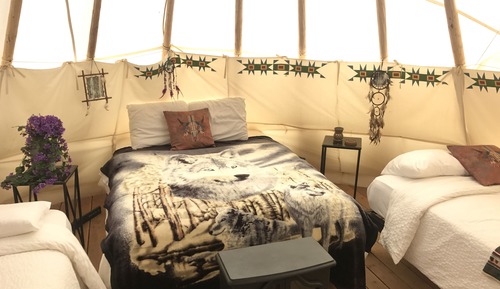 Tent, Multiple Beds, Mountain View