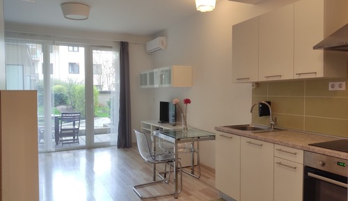 Studio with balcony