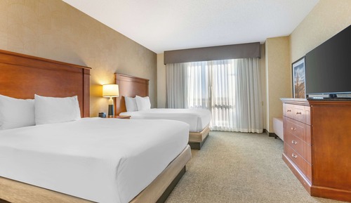 Suite, 2 Queen Beds, Accessible, Refrigerator & Microwave (Sofabed, 2 Rooms, Tub)
