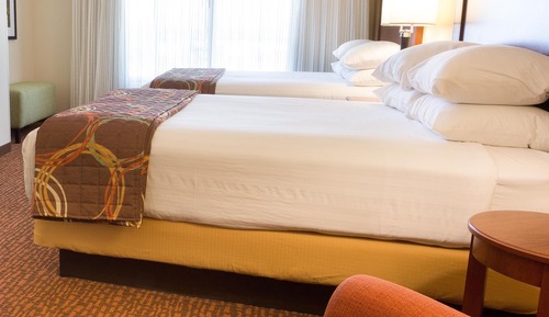 Suite, 2 Queen Beds, Accessible, Refrigerator & Microwave (Sofabed, 2 Rooms, Hearing, Tub)