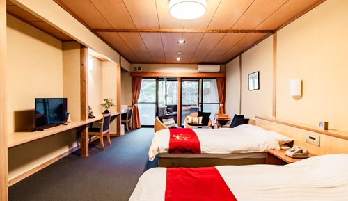 Twin Room with Open Air Bath - Non-Smoking
