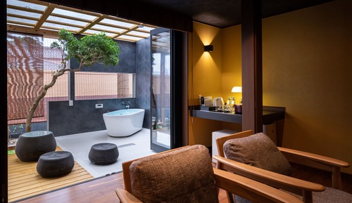 [ICHI] Open-air bath,Twin room, Non-Smoking