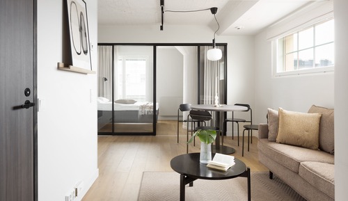 Spacious studio with a view