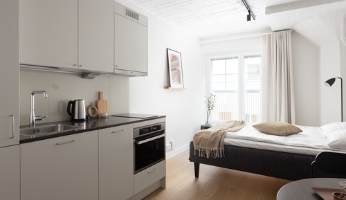 Compact studio upper floor