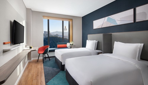 Standard Room, 2 Twin Beds, Mountain View (YuanBao Mountain View)