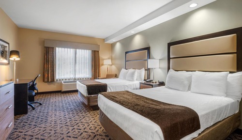 Standard Room, 2 Queen Beds, Non Smoking, Refrigerator & Microwave