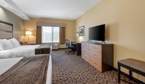 Standard Room, 2 Queen Beds, Refrigerator & Microwave, Corner