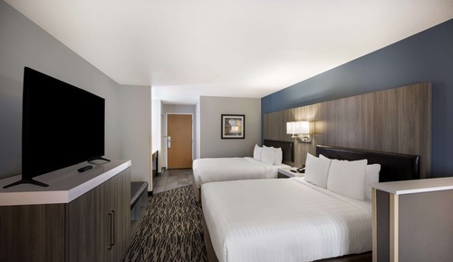 Standard Room, 2 Queen Beds, Non Smoking, Refrigerator & Microwave