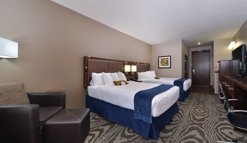 Standard Room, 2 Queen Beds, Non Smoking, Refrigerator & Microwave