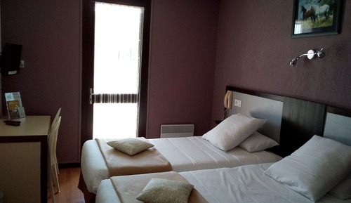 Twin Room, ground floor, pool side terrace