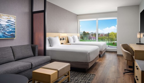 Room (2 Queen Beds with Sofabed, High Floor)