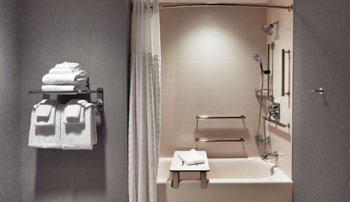 Room, Accessible (2 Queen Beds&Sofa Bed, Roll-In Shower)