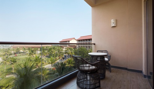 Room, 2 Double Beds, Balcony, Garden View (Balcony)