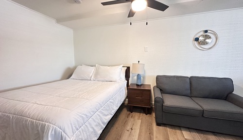 Economy Studio, 1 Queen Bed with Sofa bed, Refrigerator & Microwave, Poolside