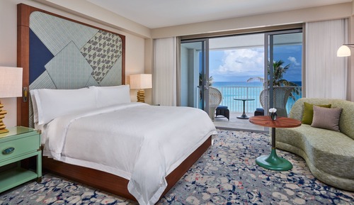 Deluxe Guest room, King, Ocean view, Gates Bay, Balcony