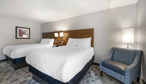 Standard Room, 2 Queen Beds, Non Smoking, Refrigerator & Microwave