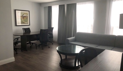Suite, 1 Queen Bed, Non Smoking, Refrigerator & Microwave (Living Room;with Sofabed)
