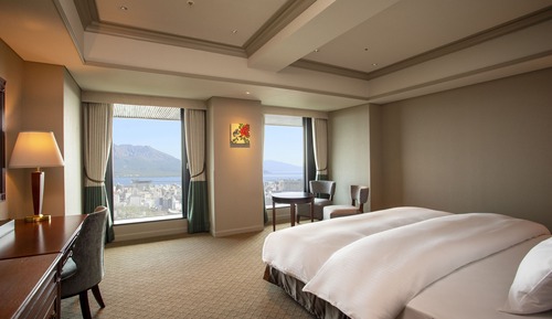Grand Double Room, Mt. Sakurajima View, Non Smoking (No Extra Bed)