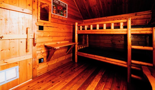 Two-Room Rustic Cabin - Yellow