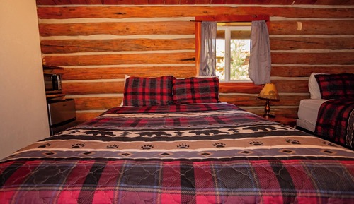 Standard Cabin, 2 Queen Beds, Patio, Mountain View