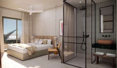 Superior Double Room with Outdoor Hot Tub and Sea View