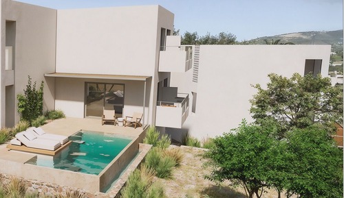 Premium Double Room with Private Pool and Sea View