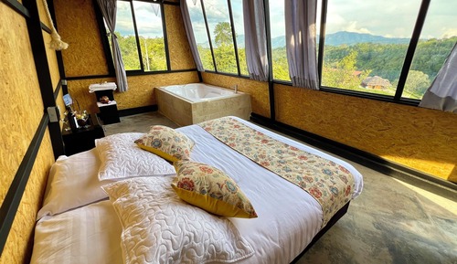 Panoramic Cabin, Bathtub, Mountain View
