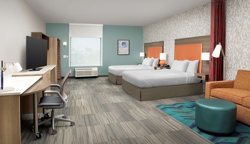 Studio, 2 Queen Beds, Accessible, Bathtub