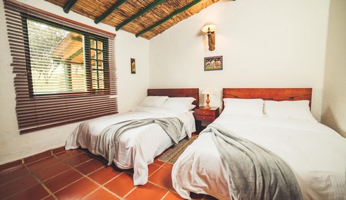 Quadruple Room, 2 Double Beds, Non Smoking, Mountain View