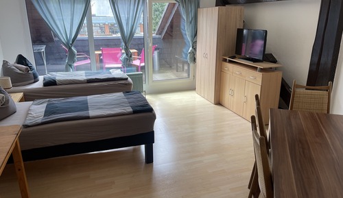 Basic Apartment, Private Bathroom, Courtyard View