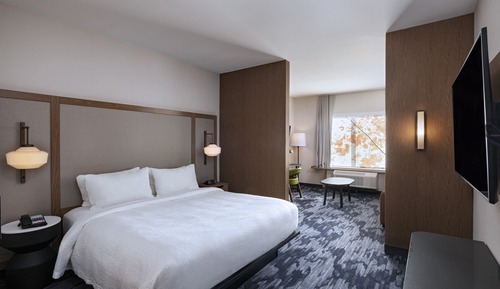 Suite, 1 King Bed with Sofa bed (Mobility Accessible, Roll-In Shower)