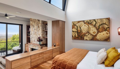 Luxury Room, 1 King Bed, Fireplace, Valley View
