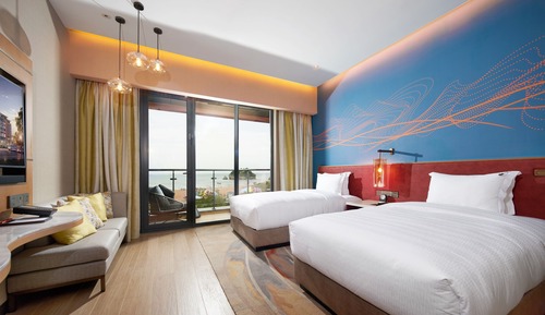 Deluxe Room, 2 Twin Beds, Beach View (Deluxe Twin Ocean View Room)