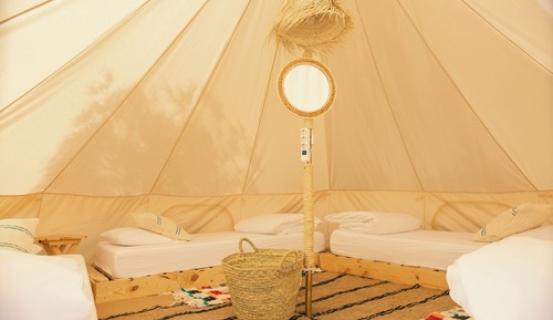 Basic Tent (4 Pax, Double Bed + Single Beds)